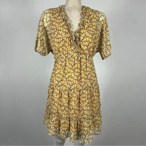 Lush floral spring/summertime brunch Dress S - Picture 3 of 11